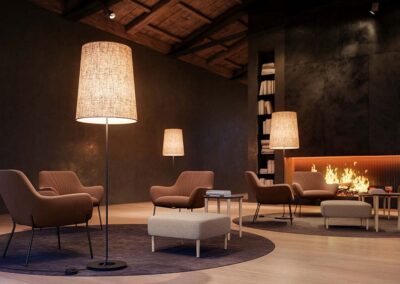 Réalisation : salon/lounge Quadrifoglio 06