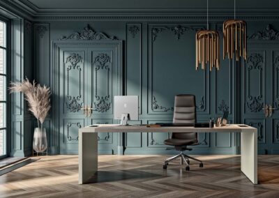 Table de bureau Quadrifoglio Scrivania E10 11