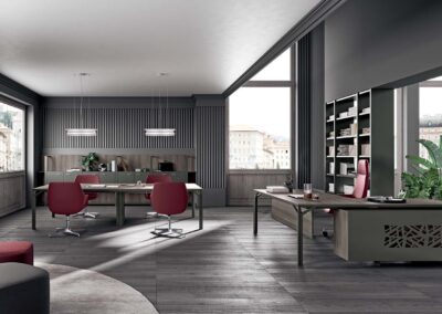 Table de bureau Quadrifoglio Scrivania X8 06