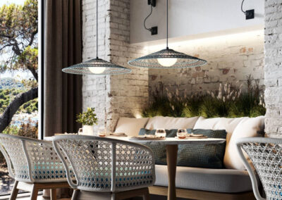 Réalisation luminaire en extérieur