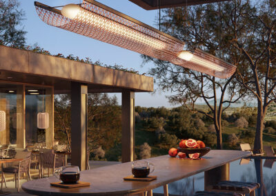 Réalisation luminaire en extérieur