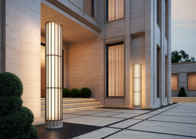 Réalisation luminaire en extérieur