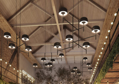 Réalisation luminaire grands volumes