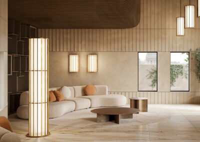 Réalisation luminaire grands volumes
