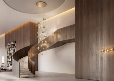 Réalisation luminaire grands volumes