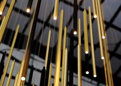 Réalisation luminaire grands volumes