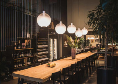 Réalisation luminaire restaurant