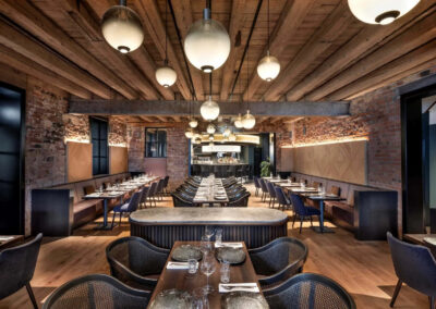Réalisation luminaire restaurant