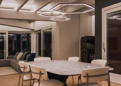 Réalisation luminaire restaurant