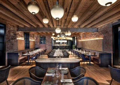 Réalisation luminaire restaurant