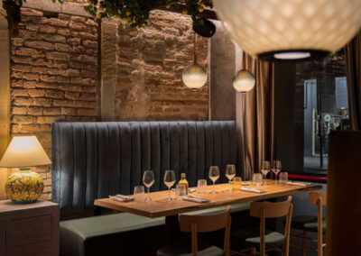Réalisation luminaire restaurant