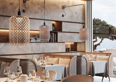Réalisation luminaire restaurant