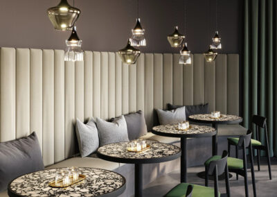 Réalisation luminaire restaurant