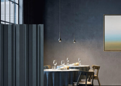 Réalisation luminaire restaurant
