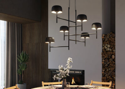 Réalisation luminaire restaurant