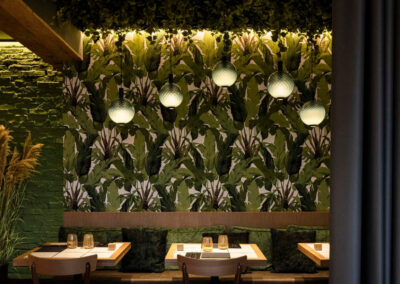 Réalisation luminaire restaurant