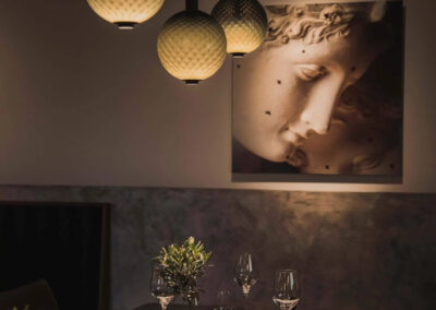 Réalisation luminaire restaurant