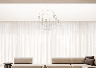 Réalisation luminaire salon lounge
