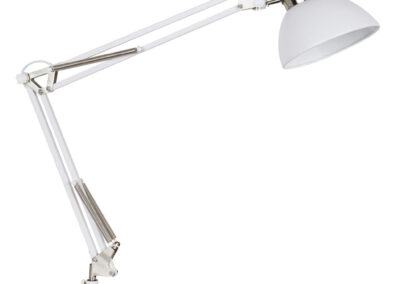 Lampe de bureau blanche réglable