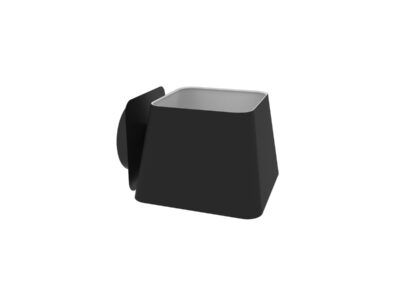 Pot de fleurs noir moderne
