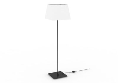 Lampada da terra bianca moderna