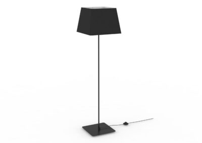 Lampe sur pied noire moderne