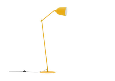 Lampe sur pied jaune moderne