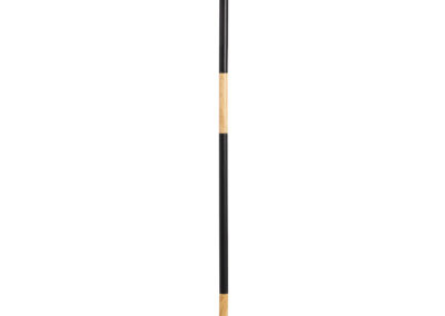 Lampadaire noir et bois