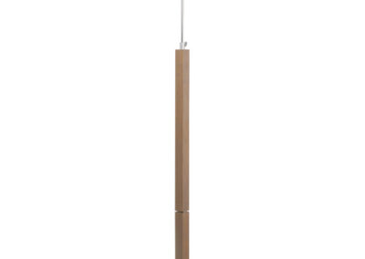 Lampada da terra in legno