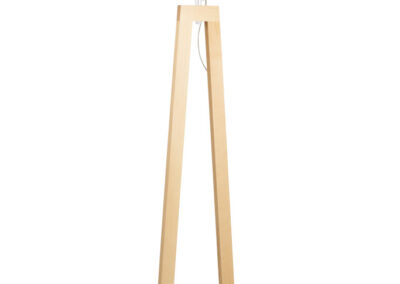 Lampe sur pied bois blanc