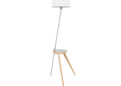 Lampada da terra con tavolino